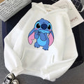 Moletom feminino casual Lilo & Stitch