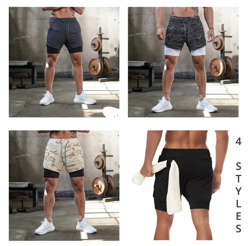 Shorts Double Flex Secagem Rápida Completo 2 em 1